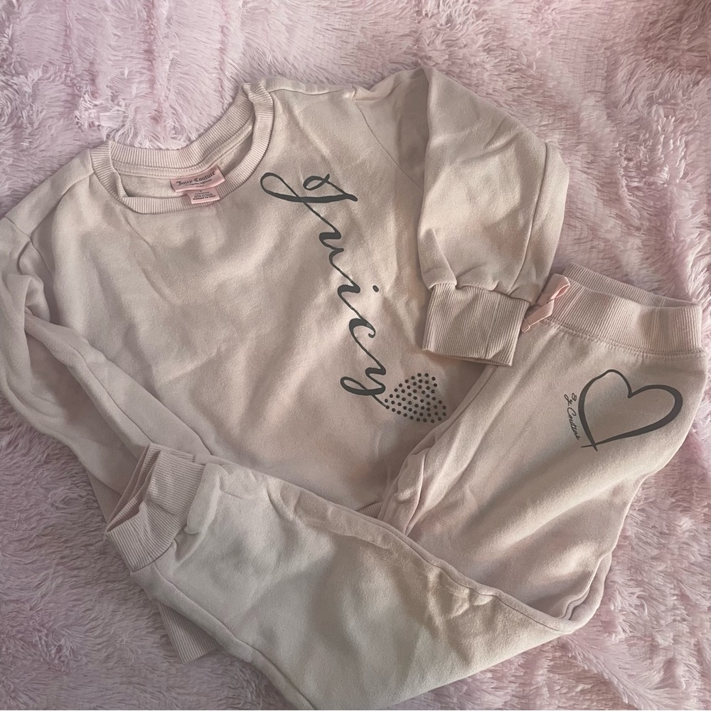 🎀5/$25🎀 juicy couture girls 2 piece set sweatpants sweatshirt